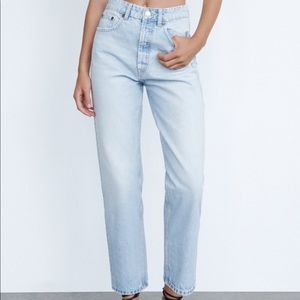 HIGH RISE STRAIGHT LEG JEANS - ZARA sz4